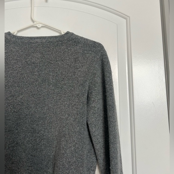 Zara grey minimalist silver bead button cardigan size small - Picture 9 of 12